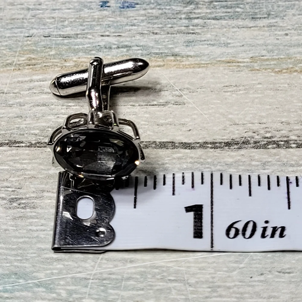 SWANK Silver and gray Cufflinks